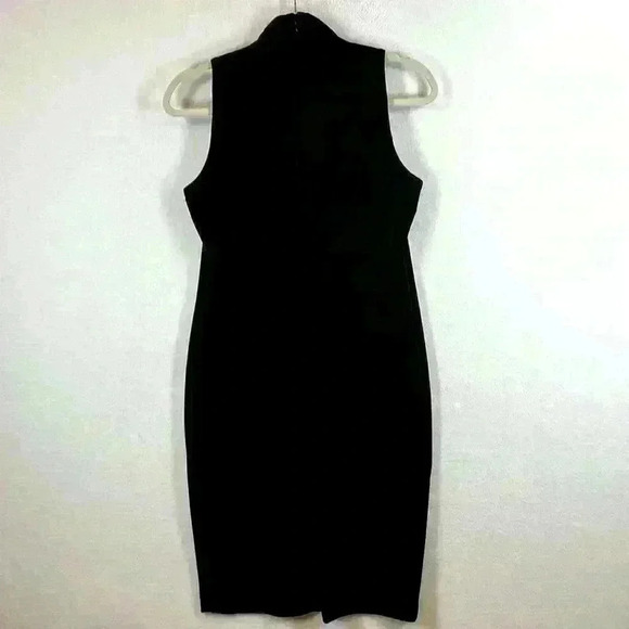 Calvin Klein Sheath Dress Women’s Sz 8 Black Polyester Business Office Evening - Picture 4 of 11
